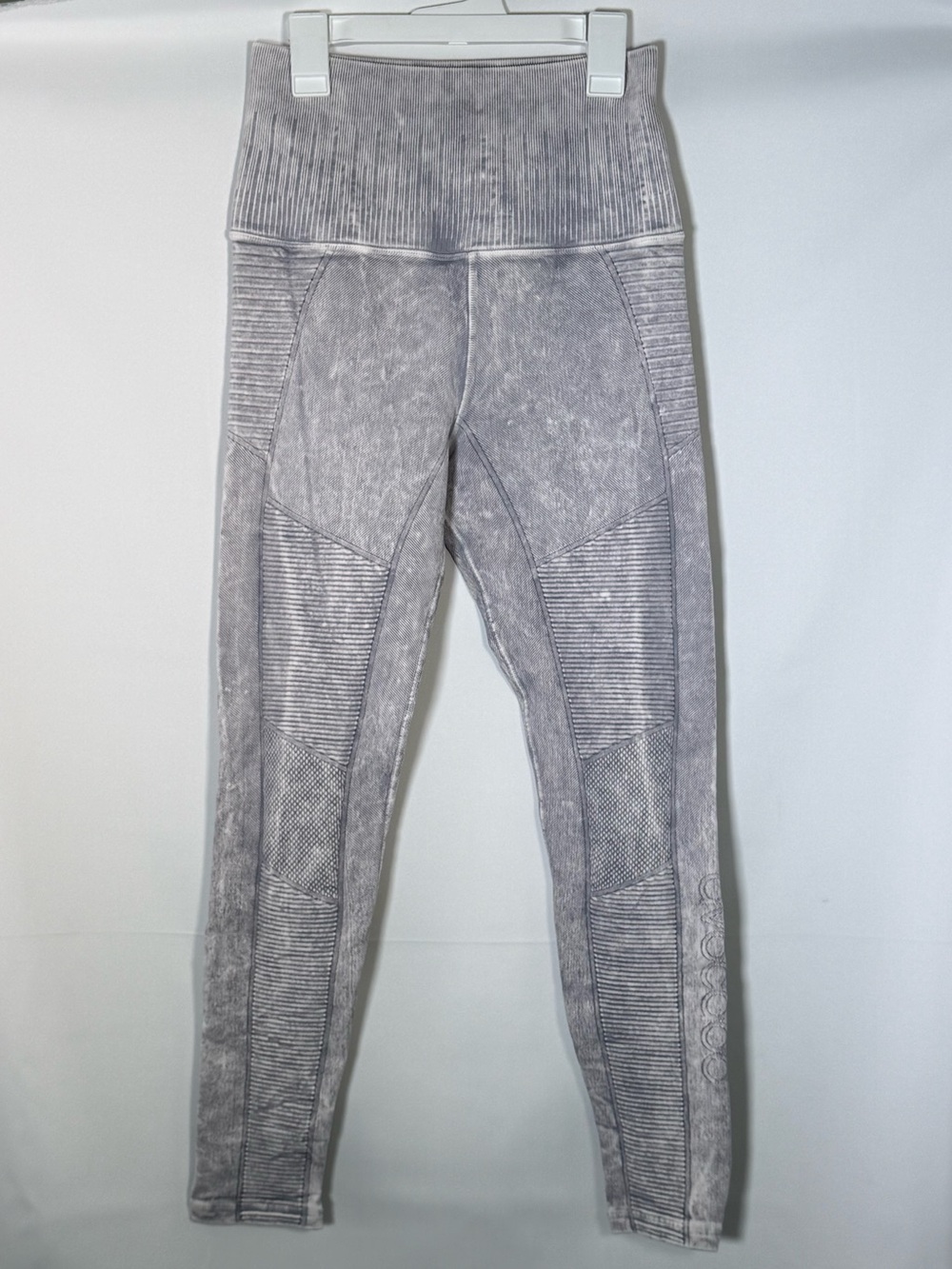 avocado Gray High-Waist Seam Detail Leggings